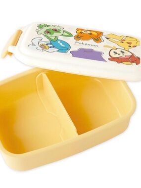 New in bag Pokemon Center Original 1 Tier Lunch Box Circle Yellow Single Tier